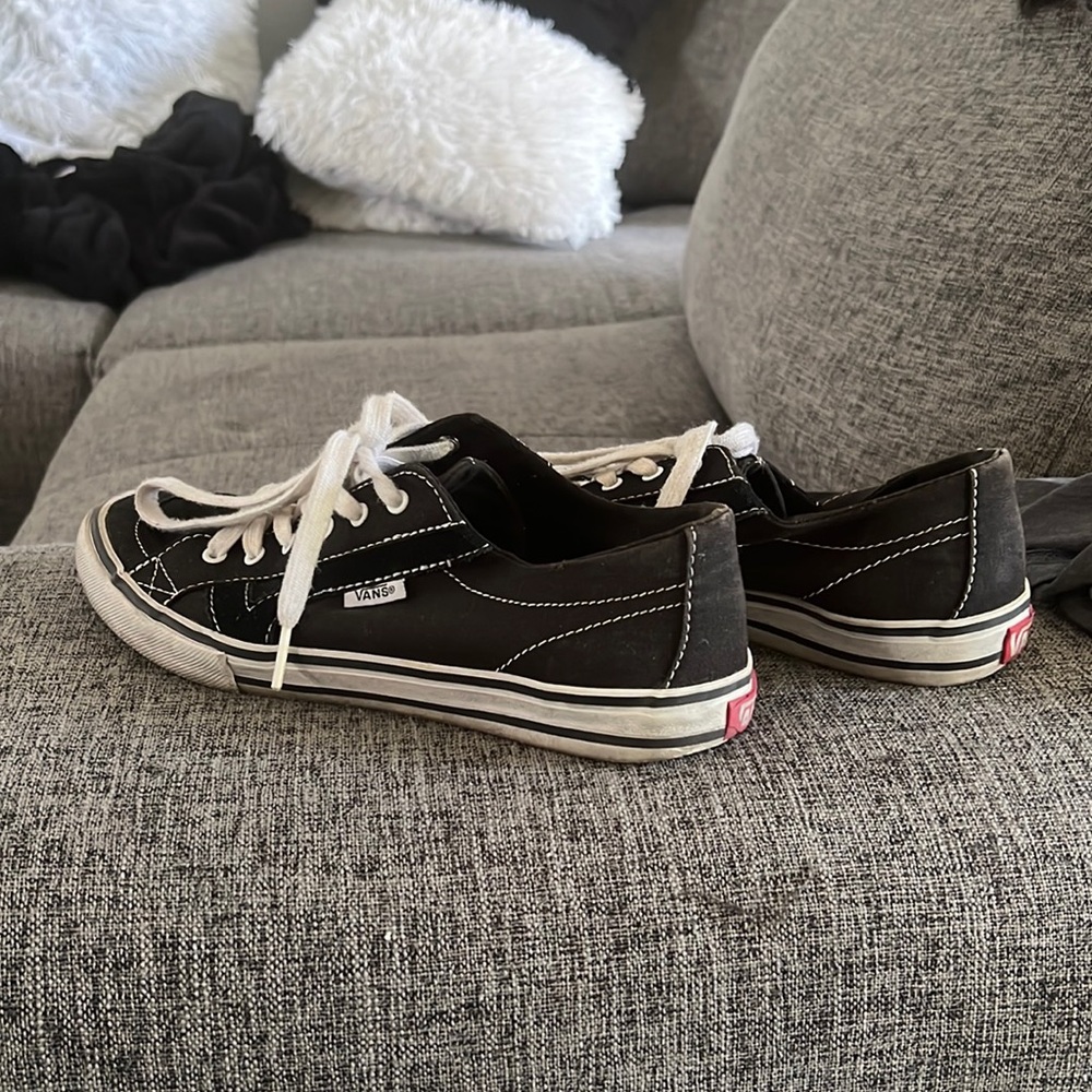 Old school black and white vans